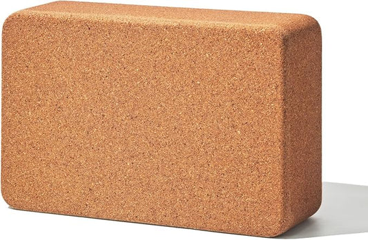Cork Yoga Block, 9" x 6" x 3" Yoga Brick Cork Blocks Non-Slip for Women & Men Lightweight Yoga Accessories for Yoga, Pilates & Stretching