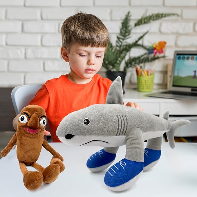 Plushies Set – 13" Tralala & 16" Tung Soft Stuffed Animal Pillows for Fans, Perfect for Kids' Bedroom Decor, Birthday for Boys & Girls Cute Halloween Plush Toy (Style 1+Tung)