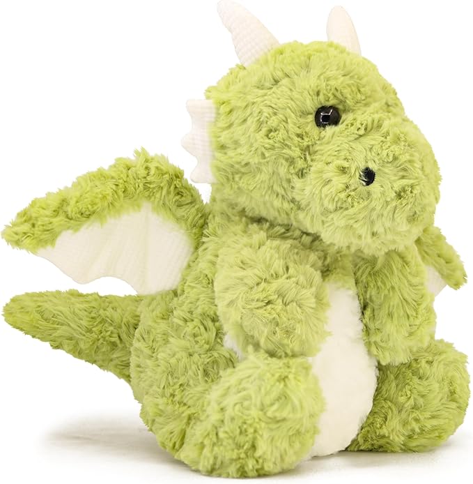 Soft Little Flying Dinosaur Stuffed Plush Pillow, Adorable Green Dragon Plush Toy and Birthday Presents for Kids, Adults and Collectors(Green/19.7in)