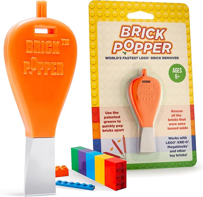 Separator Tool - World's Fastest Brick Remover for Kids and Adults, Gifts for Ages 6 Year Old and up, Tools Stocking Stuffer (Orange)