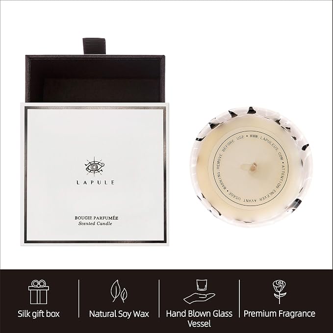 Luxury Scented Candle | Handblown Glass Jar, Decorative