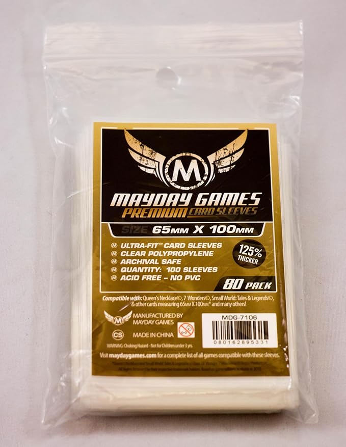 Mayday Games 7 Wonders Duel Game Accessory - Premium Card Sleeve Bundle
