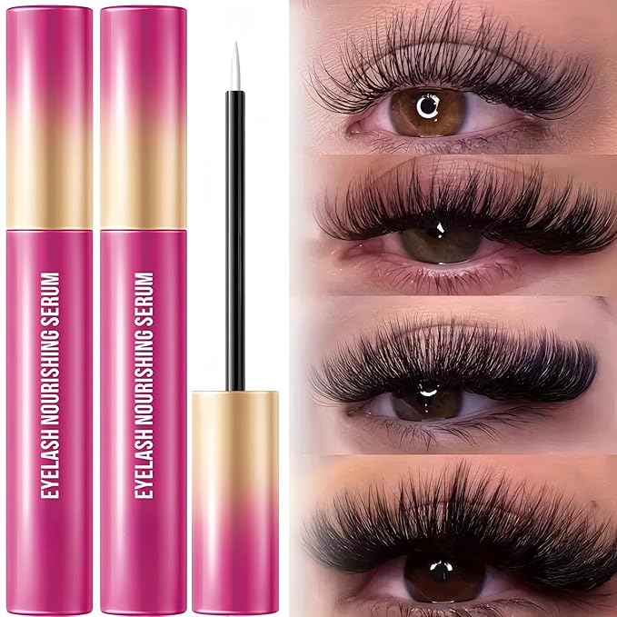 Eyelash Serum, Lash for Eyelash Growth & Brow Care | Clear Lash Growth with Mascara Tube, Vegan Eye Serum Formula for Fuller, Longer & Thicker Looking Lashes