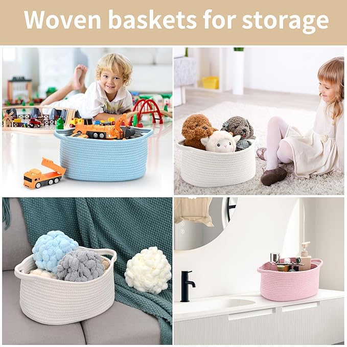 Happyiren Cute Burgundy Woven Gift Basket – Empty Burr Baskets for Seasonal | Great for back to school, Halloween, Thanksgiving, Christmas, Birthday Raffle, Cute boo basket for Gifts, Toys, or Essentials