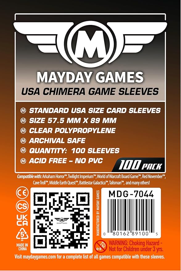 Mayday Games XCOM Board Game Accessory- Standard Card Sleeve Bundle