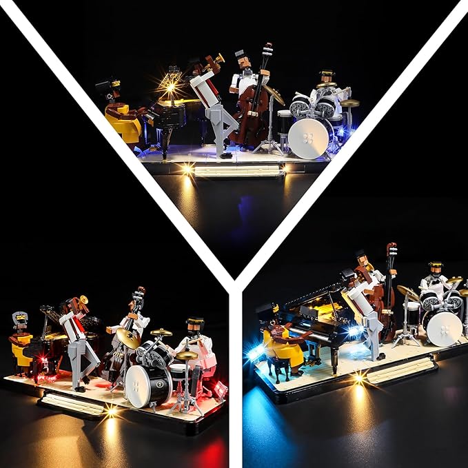 LED Light Kit for Lego 21334 Jazz Quartet Set, Compatible with Lego 21334 Building Blocks Model(Not Include Blocks Set)