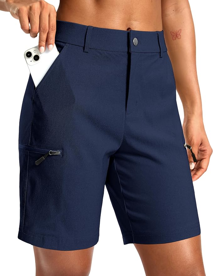 G Gradual Women's 7"/9" Hiking Cargo Shorts Quick Dry Lightweight Golf Outdoor Work Summer Travel Shorts with Pockets