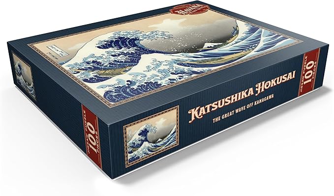 MyPuzzle The Great Wave Off Kanagawa, Katsushika Hokusai - Iconic Japanese Art - Premium 100 Piece Jigsaw Puzzle for Adults