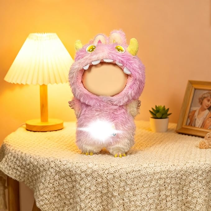 Clothes Fit for 21CM Doll, Fashion Doll Clothes Outfit Set Cute Theme Designer Toys Dress Accessories for Collector Fans Display (Pink Monster)