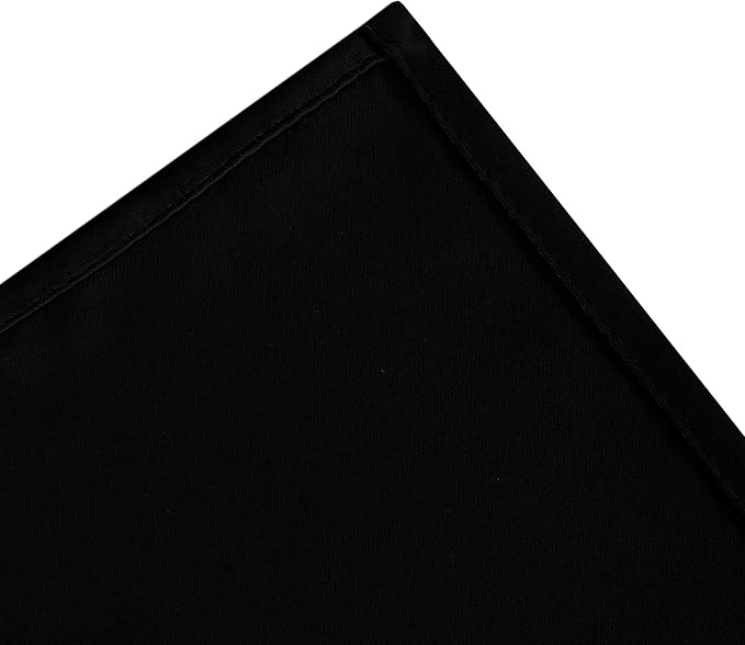 LEMOMO Black Blackout Curtains 34 x 63 Inch Length/Set of 2 Curtain Panels/Thermal Insulated Room Darkening Blackout Curtains for Bedroom