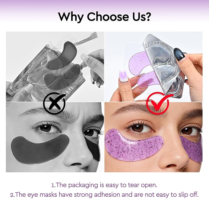 Under Eye Patches - 30 Pairs Retinol Eye Mask Patches for Dark Circles, Puffy Eyes, Wrinkles - Mothers Day Birthday Gifts for Women - Gel Eye Patches Skin Care Spa Gifts for Woman