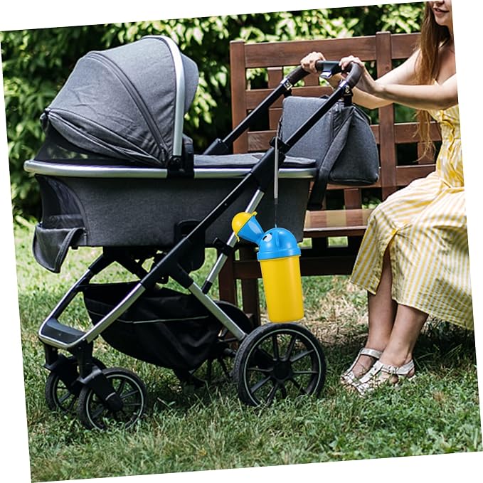 ibasenice Emergency Travel Urinal for Boys Portable Camping Toilet Training Potty Easy to and Girls Pee Trainer Yellow Random Color