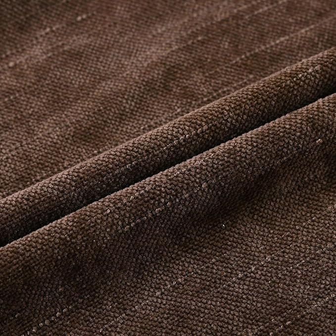 Set of 4 Soft Textured Decorative Throw Pillow Covers 22x22 Inch Cozy Farmhouse Cushion Cover Square Accent Pillow Cases for Bed Couch Sofa Living Room, Dark Brown