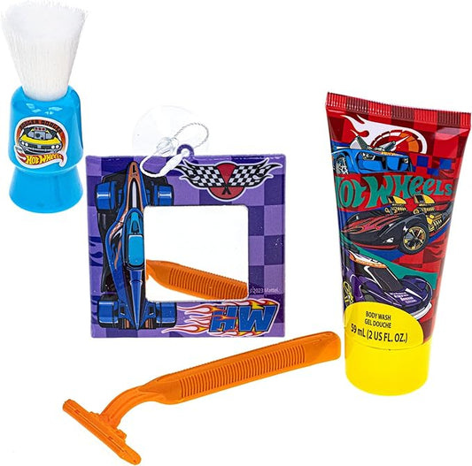 Townley Girl Hot Wheels- My First Shaving and Grooming Pretend Play Kit Safe for Kids, Boys Ages 3+, Yellow