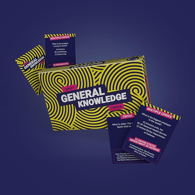 Bubblegum Stuff iykyk General Knowledge - Fun Quiz Game for All - Trivia Edition - 150 Cards - Perfect for Game Nights, Travel, and Parties - Great Gift - Unique and Exciting Take on Classic Quizzes