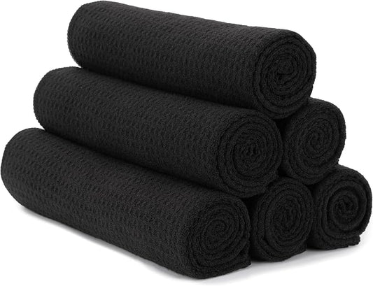 S&T INC. Microfiber Gym Towels, Yoga Towel for Home and Gym Bag, 16 Inch x 27 Inch, 6 Pack