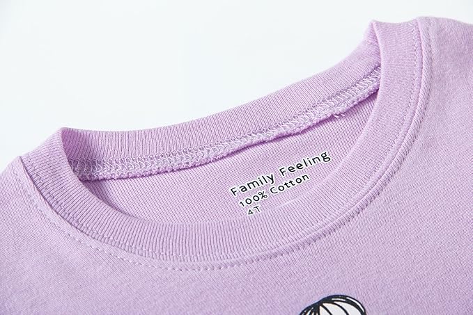 Family Feeling Kids & Toddler Girls Boys Pajamas 2 Piece Pjs Set 100% Cotton Sleepwear