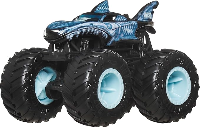 Hot Wheels Monster Trucks, 4-Pack of 1:64 Scale Toy Trucks, Set of 4 X-Ray-Themed Vehicles, Giant Wheels, Favorite Characters & Cool Designs