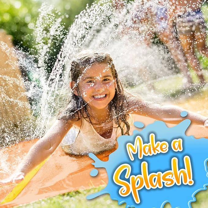 Stargo 18 x 5 ft - Slip Splash and Slide, Water Slides for Kids - Backyard waterslide for Kid Outdoor Fun Summer Water Toys, Water Activities for Kids and adults for backyard fun, Ages 4-8, 5 6 7 8-12