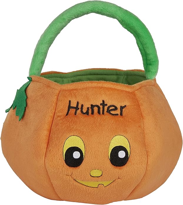 Personalization Universe Pumpkin Pal Embroidered Plush Trick or Treat Bag