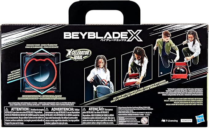 Beyblade X Clash & Carry Beystadium Battle Arena Spinning-Top Toys, Kids Gifts, Ages 8+