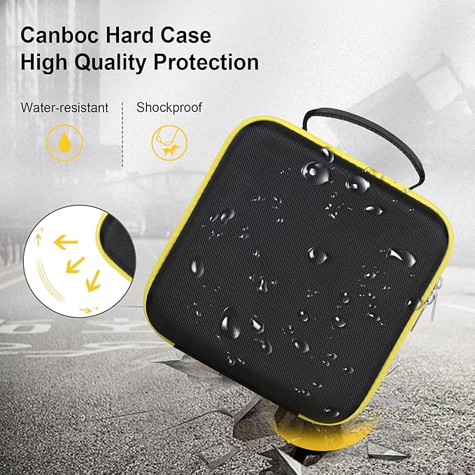 Canboc Carrying Case for Little Tikes Story Dream Machine Books Starter Set, Kids Toys Storage Box for Little Tikes for Storybook, Audio Play, Character, Black+Black (Case Only)