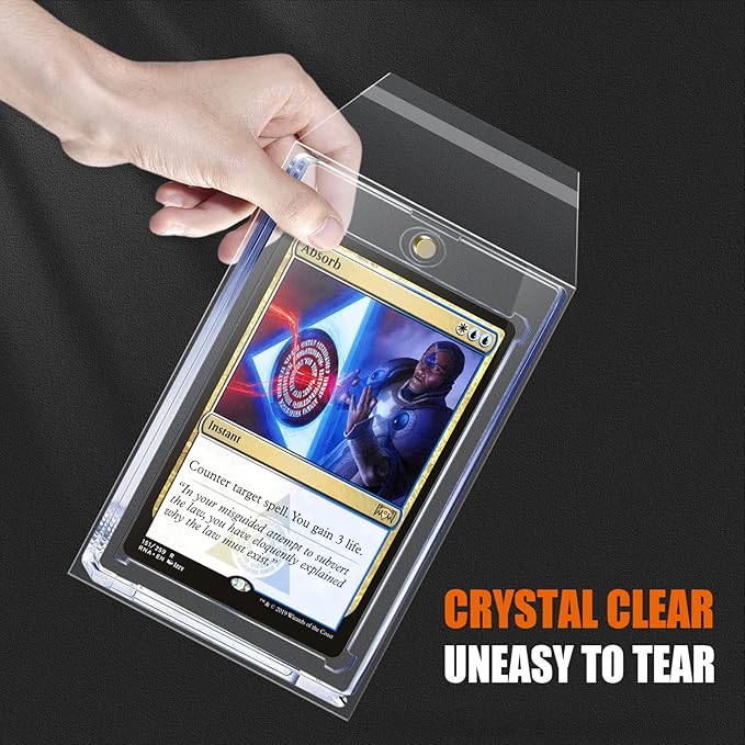 Team Bags, Cards Sleeves for 35PT Magnetic Card Holders Sleeves - 100 Pack