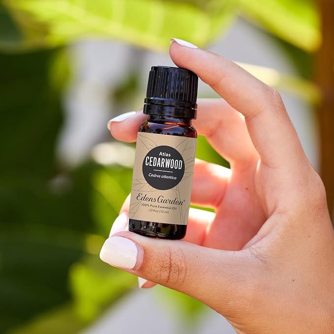 Edens Garden Cedarwood- Atlas Essential Oil- 100% Pure Premium Grade, Undiluted, Natural, Therapeutic, Aromatherapy, The Best for Diffuser, Candle, Laundry, Hair 10 ml (.33 fl oz)