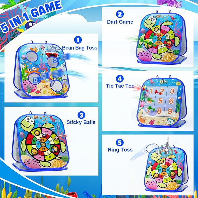 Bean Bag Toss Game for Kids, Toddler Toys for Party Games and Outdoor Toss Games, Gift for Birthday or Christmas for Kids Aged 3 4 5 6 7 8 Year Old