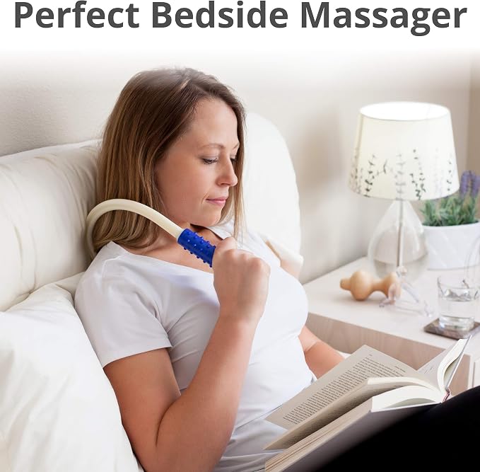 Body Back Buddy - USA Made FSA Eligible - Classic & Mini Bundle, Full Body Trigger Point Massage Tool, Neck & Back Pain Relief, Deep Tissue Stress Relief (Blue)