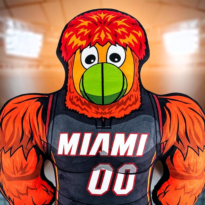 Bleacher Creatures Miami Heat Burnie 24" NBA Masoct Bleacher Buddy - Soft Plush Toy