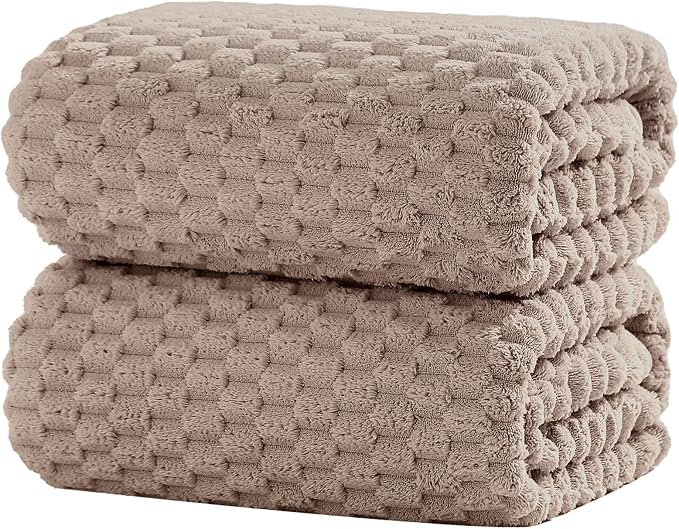 Extra Large Bath Towel Sheet-40x80 Inches Oversized,Super Soft,Quick Dry,Microfiber Shower Towels Highly Absorbent,Plush Bathroom Towels for Adults, Premium Quality (Beige, 2PCS)
