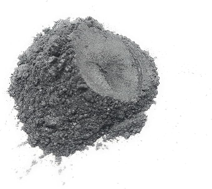 Pearl Mica Powder Pigment Dye - 500 Grams (1.1 lbs) - Best Bulk Price for Fine Arts, Crafting, Painting, Bath Bomb Soap Candle Slime Jewelry Making, Epoxy Resin, Woodworking (Gray GR03)