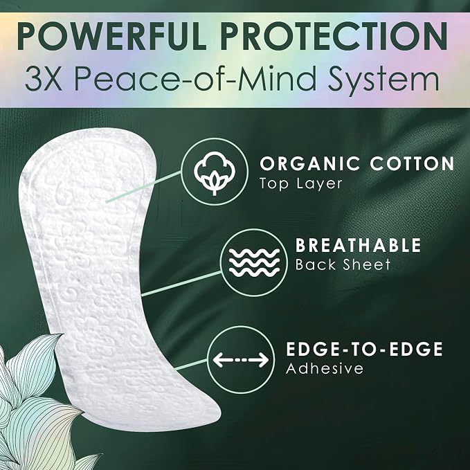 L. Ultra Thin Liners for Women, Regular Coverage, Organic Cotton Top Layer, Unscented Pantiliners,100 Count (Pack of 2)