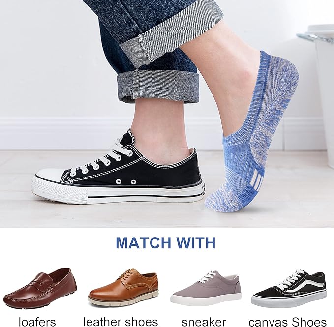 Gonii Womens No Show Socks Athletic Ankle Socks Cushioned Running Low Cut 5-8 Pairs