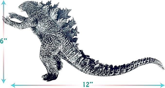 TwCare Godzilla vs. Kong Toy Action Figure: King of The Monsters, Movie Series Movable Joints Soft Vinyl, Travel Bag
