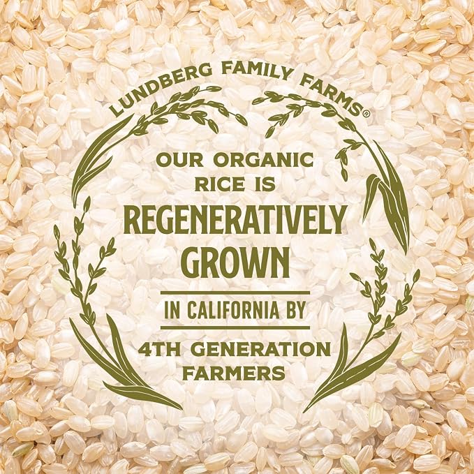 Lundberg Rice Cakes, Organic Wild Rice, Lightly Salted, 6-Pack – Regenerative Organic Certified Rice Cakes, Healthy Snacks, Gluten-Free & Vegan, 8.5 Oz Ea