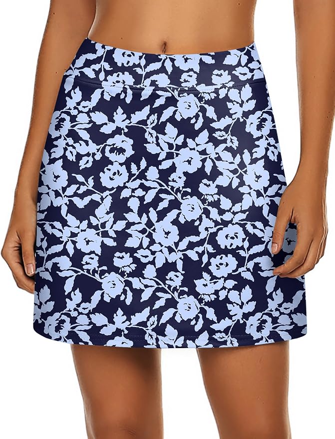 Ekouaer Women's Active Performance Skort Lightweight Skirt for Golf Tennis | Built-in Shorts, A Line, High Waisted, Tummy Control, Pickleball, Running, Workout, Sports, Skorts for Woman