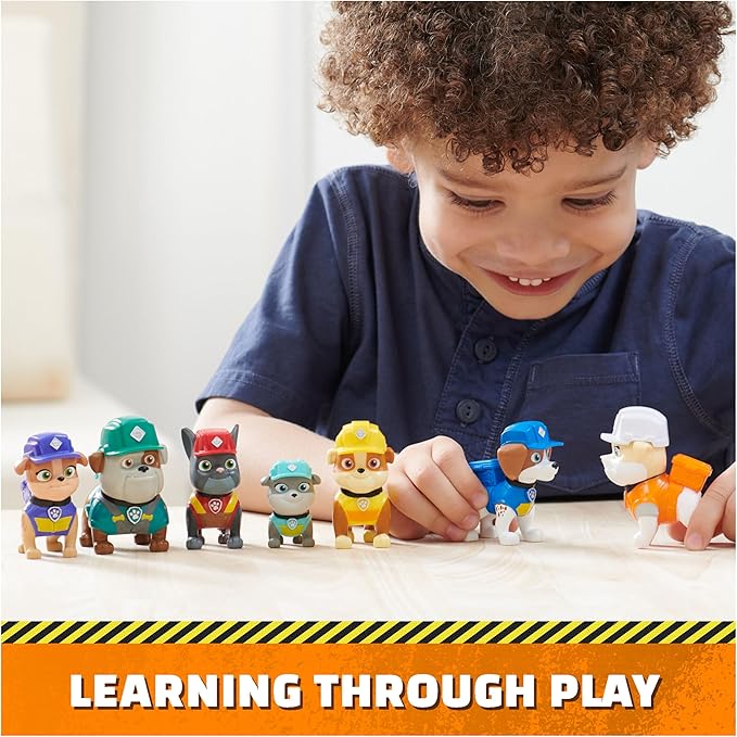 Rubble & Crew, Toy Figures Gift Pack, with 7 Collectible Action Figures, Kids Toys for Boys & Girls Ages 3+