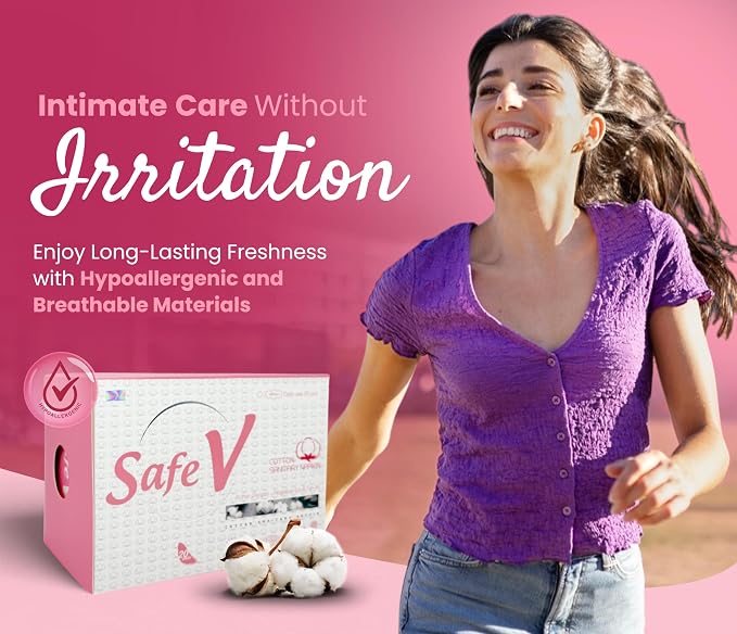 Sanitary Napkins for Women, 20pcs (245mm) - Day Use Ultra Thin Feminine Pads with Wings for Extra Heavy Flow - Breathable, Chlorine-Free, Hypoallergenic Period Pads with Leak-Proof Protection