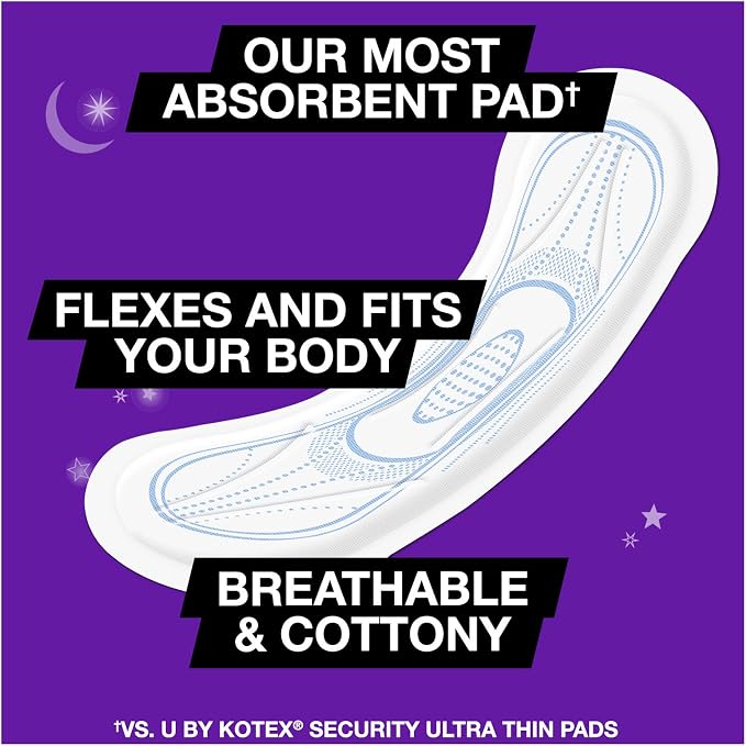 Kotex Natural Balance Overnight Maxi