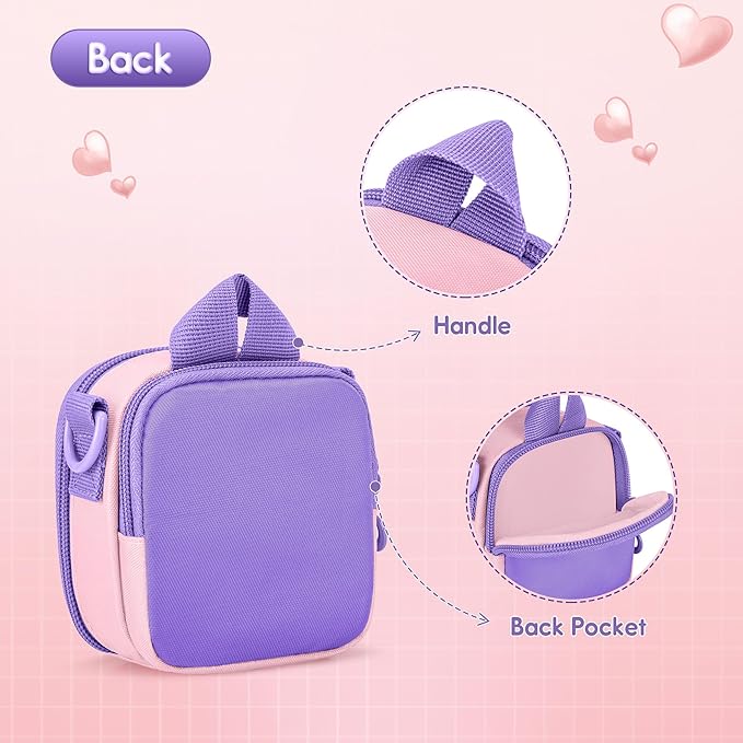 Carrying Case Compatible with Bitzee Interactive Toy Digital Pet, Portable Bag with Shoulder Strap for Virtual Electronic Pet Accessories,Pink (Bag only) Patented Design