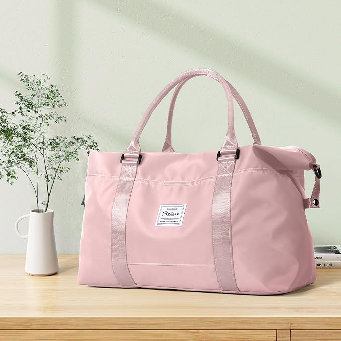 Travel Duffel Bag, Carry On Overnight Weekender Bags for Women | Travel Bag with Wet Pocket & Trolley Sleeve, For Spirit Airlines 18x14x8 Personal Item Bag