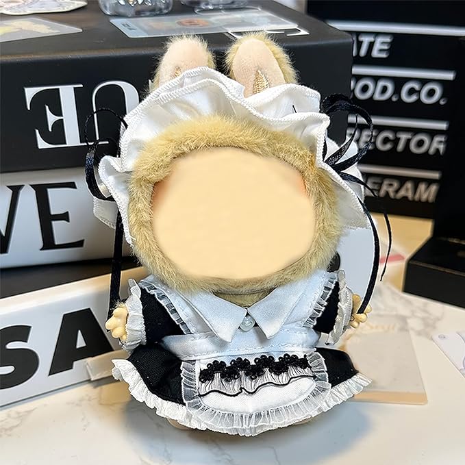 Doll Cloth Set for 17cm Dolls,Stylish Maid Outfit Designer,Cute Cloth for Dress up Unique Style (Doll Not Included)