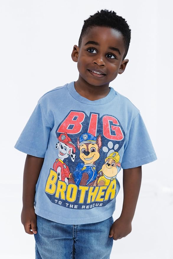 Paw Patrol Birthday T-Shirt Toddler to Little Kid Sizes (2T - 7-8)