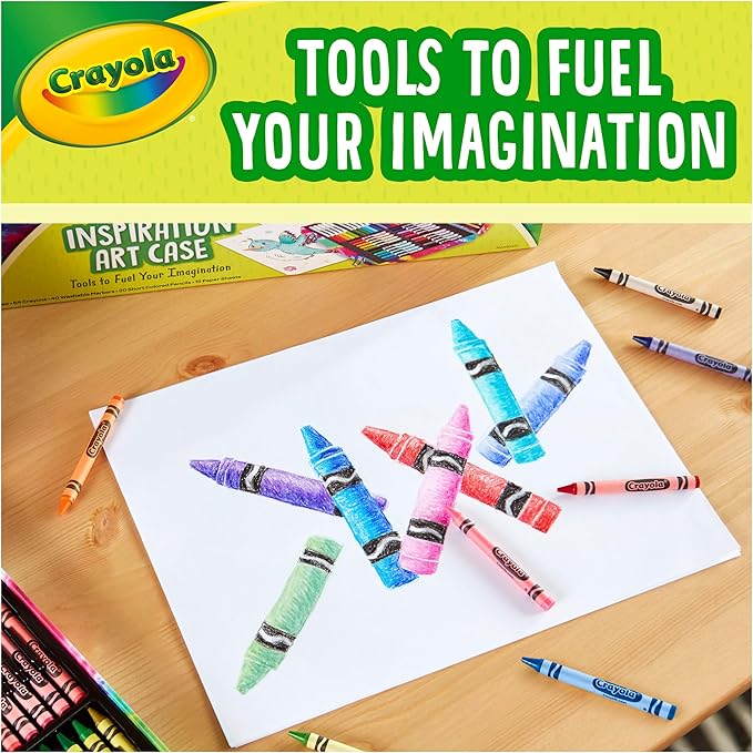 Crayola Inspiration Art Case Coloring Set - Tie-Dye (140ct), Art Supplies Set For Kids, Travel Drawing Kit, Holiday & Christmas Gift for Girls & Boys, Ages 5+ [Amazon Exclusive], Pack of 4