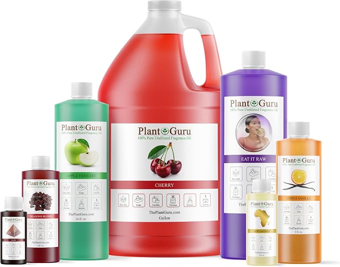 Plant Guru Lick Me All Over Fragrance Oil 8 fl. oz. - Aromatherapy, Scented Oil for DIY Soap Making, Candles, Bath Bombs, Potpourri, Reed Diffusers, and More