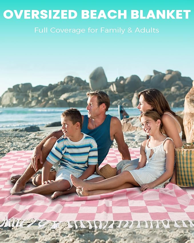 Antfuny Turkish Beach Towels Large Yoga Towel Women Birthday 30th 40th 50th 60th Ideas Mother Day Grandma Wife Sister Girlfriend Her Female Boss Teacher Father Husband Son