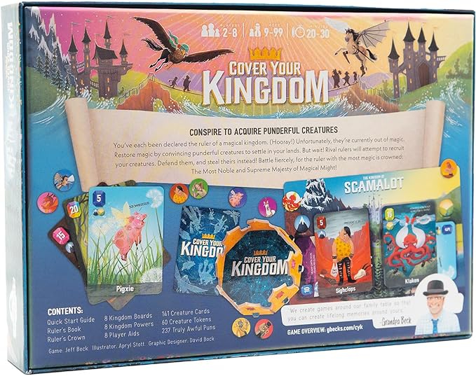 Cover Your Kingdom | Cover Your Assets New & Very Obnoxious Brother | A Magically Malicious Party Game for 2-8 Players 9+