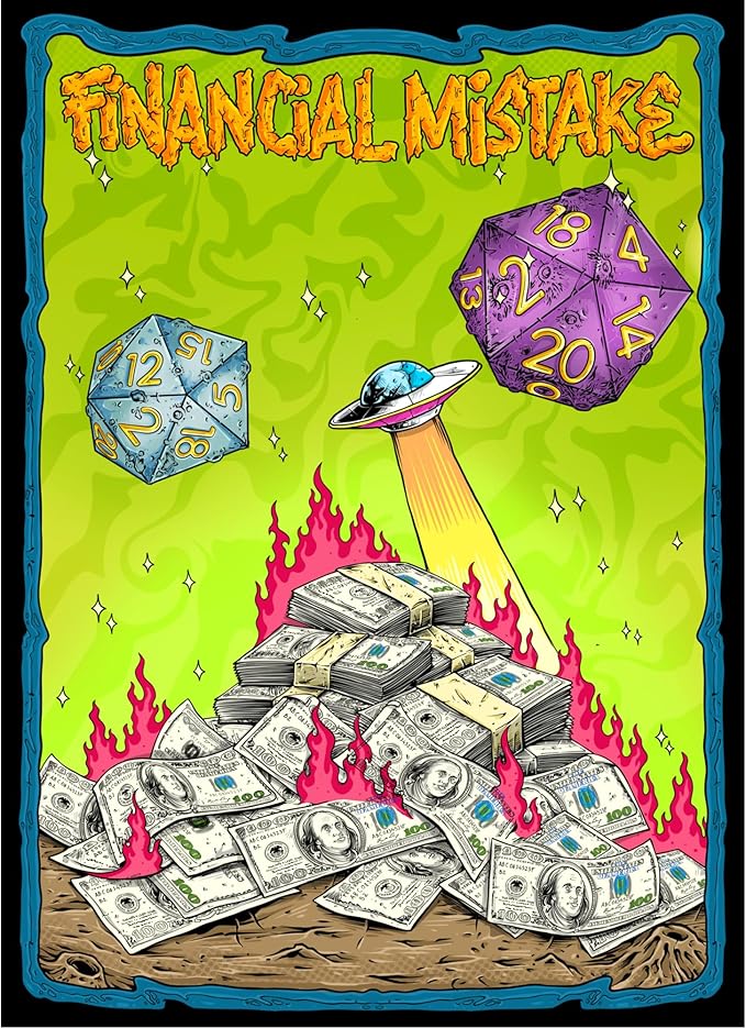 100ct Textured TCG/MTG Card Art Sleeves (Financial Mistake)